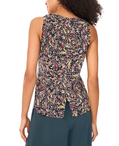 Vince Camuto Women's Crewneck Sleeveless Tank Top In Animal Print