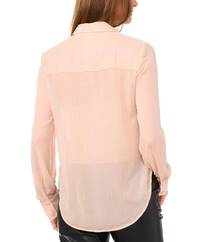 Vince Camuto Collared Blouse In Neutral