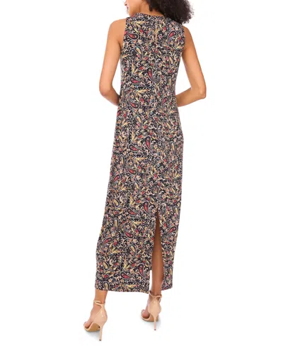 Vince Camuto Women's Sleeveless Keyhole-back Maxi Dress In Multi