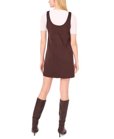 1.state Women's Sleeveless Short Shift Dress In Brown