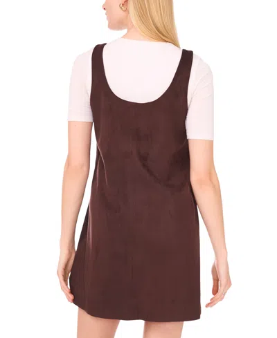 1.state Women's Sleeveless Short Shift Dress In Brown