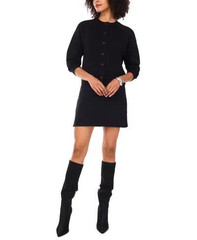 Vince Camuto Women's Raglan Crewneck Cardigan In Black