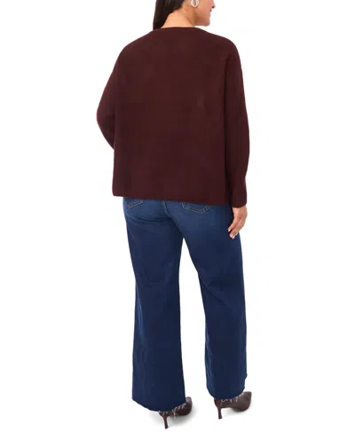 Vince Camuto Plus Size Long Sleeve Sweater In Red