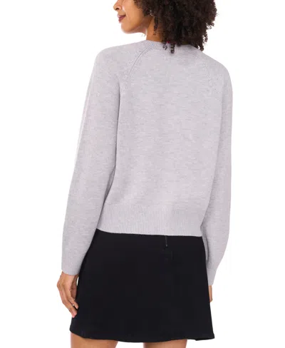 Vince Camuto Women's Raglan Crewneck Cardigan In Gray