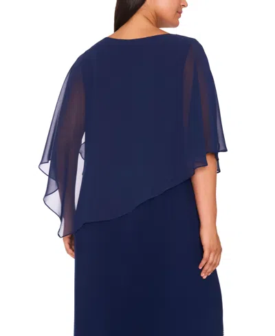 Msk Plus-size Women's Faraj Maxi Dress In Blue