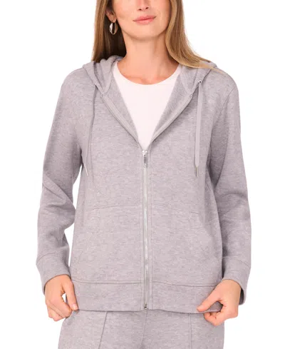 Vince Camuto Zip Front Hoodie In Gray