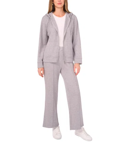 Vince Camuto Zip Front Hoodie In Gray