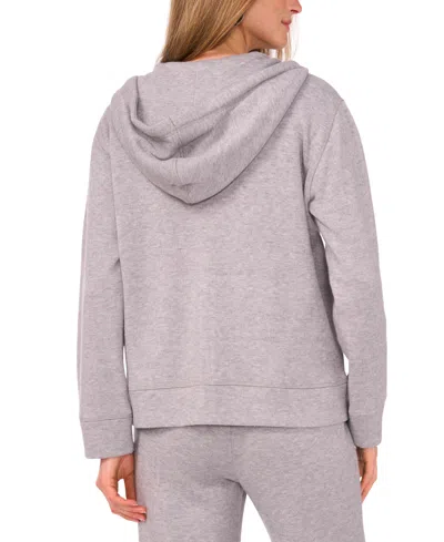 Vince Camuto Zip Front Hoodie In Gray
