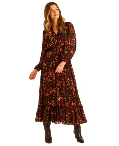 Sam & Jess Women's Printed Maxi Dress In Multi