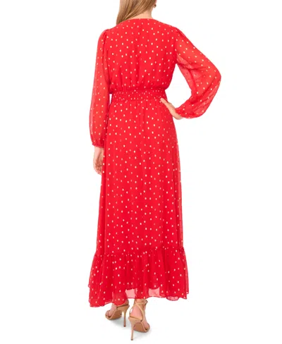 Sam & Jess Women's Printed Maxi Dress In Red