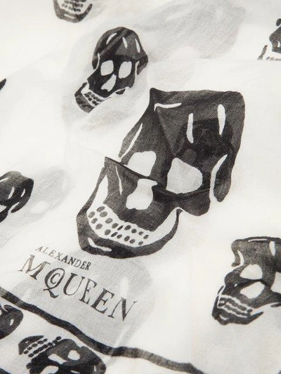 Shop Alexander Mcqueen Skull Print Scarf