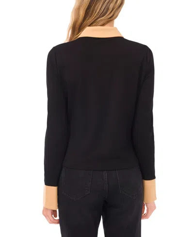 Cece Crystal Button Knit Button-up Shirt In Animal Print