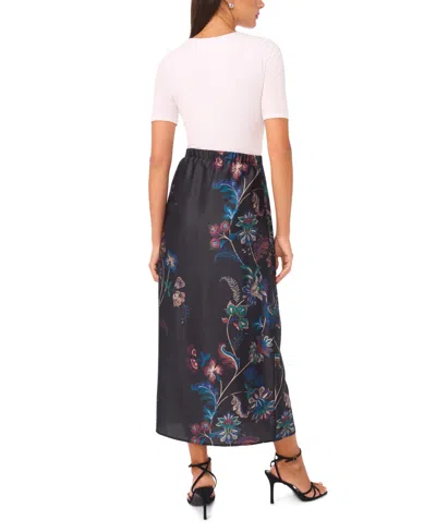 Vince Camuto Floral Print Pencil Skirt In Animal Print
