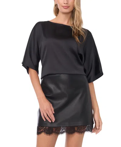 Vince Camuto Dolman Sleeve Top In Black