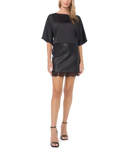 Vince Camuto Dolman Sleeve Top In Black