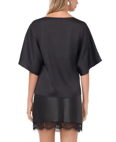 Vince Camuto Dolman Sleeve Top In Black