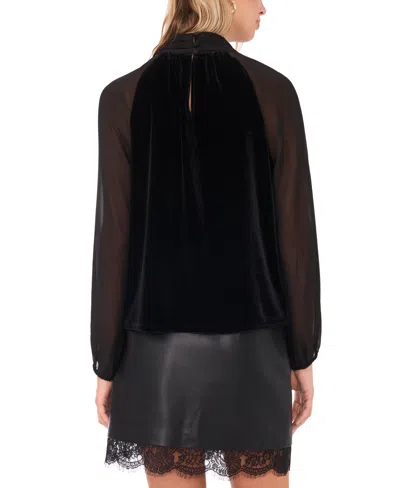 Vince Camuto Women's Mock Neck Long Sleeves Sweater In Animal Print