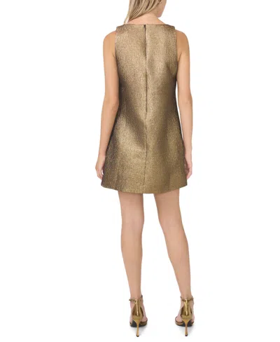 1.state Metallic Shift Dress In Green