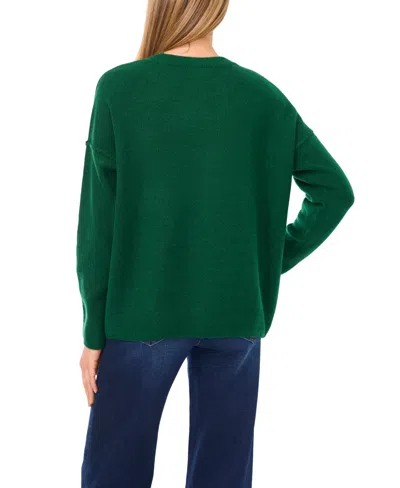 Cece Pullover Sweater In Green