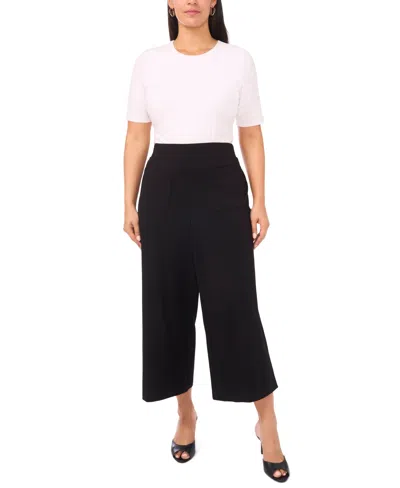 Vince Camuto Plus Size Stretch Bootcut Pants In Black
