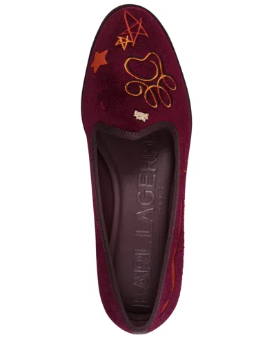 Karl Lagerfeld Women's Vaneda Ikonic Loafers In Animal Print