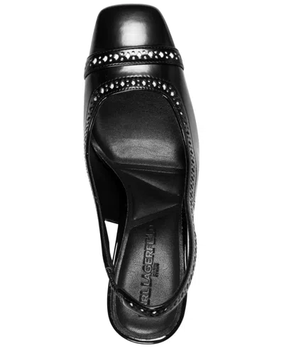 Karl Lagerfeld Women's Siofra Square Toe Heels In Animal Print