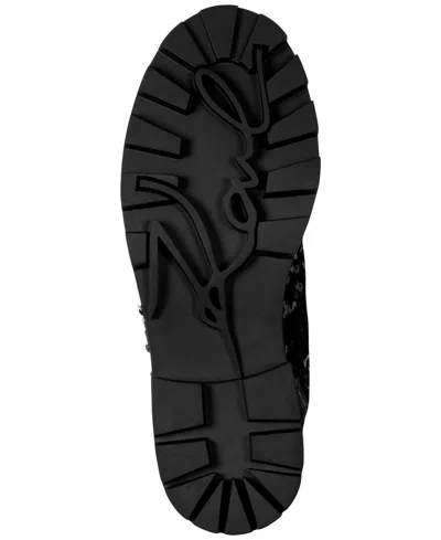 Karl Lagerfeld Women's Marlee Sequin Combat Boots In Animal Print