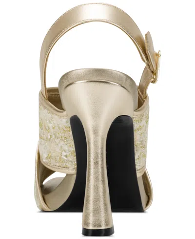 Karl Lagerfeld Colbie X Band Sequin Sandals In Animal Print