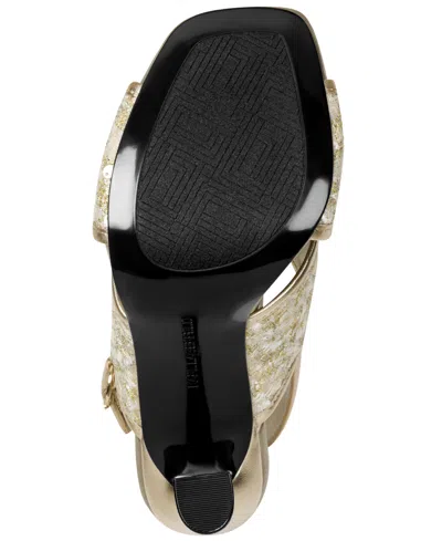 Karl Lagerfeld Colbie X Band Sequin Sandals In Animal Print