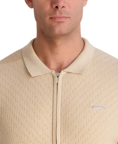 Karl Lagerfeld Men's Polo Sweater In Neutral