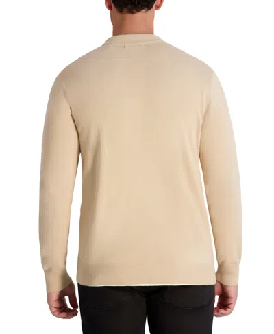 Karl Lagerfeld Men's Polo Sweater In Neutral
