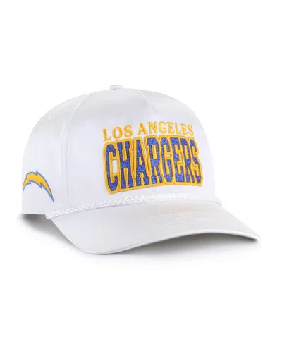 47 Brand Women's White Los Angeles Chargers Outspoken Hitch Adjustable Hat In White