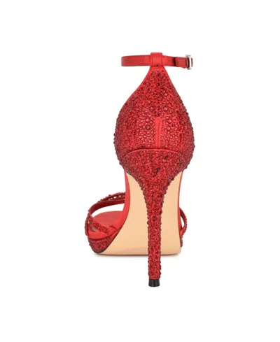 Nine West Lartay Platform Ankle Strap Sandal In Animal Print