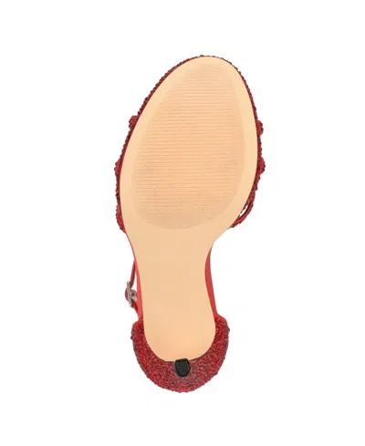 Nine West Lartay Platform Ankle Strap Sandal In Animal Print