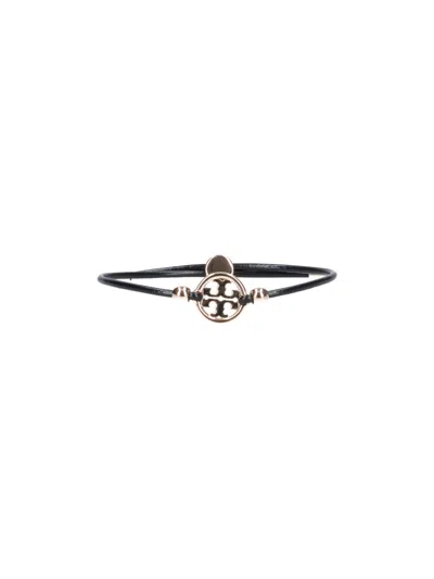 Tory Burch Miller Logo Bracelet In Black