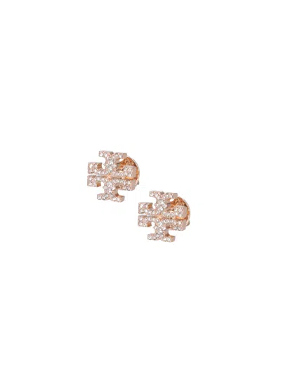 Tory Burch 'kira' Rhinestone Earrings In Gold