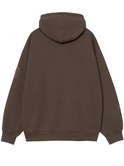 Carhartt Hooded Hackwork Sweatshirt In Animal Print