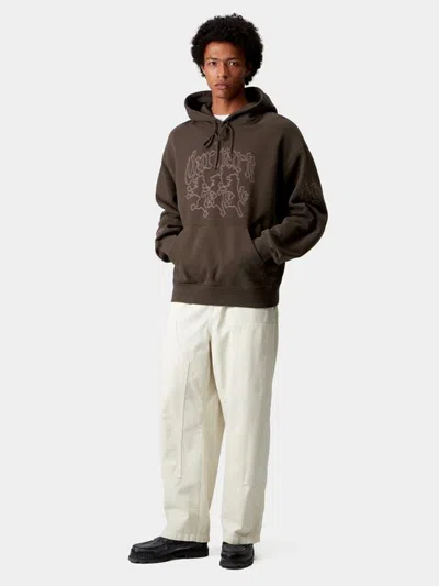 Carhartt Hooded Hackwork Sweatshirt In Animal Print