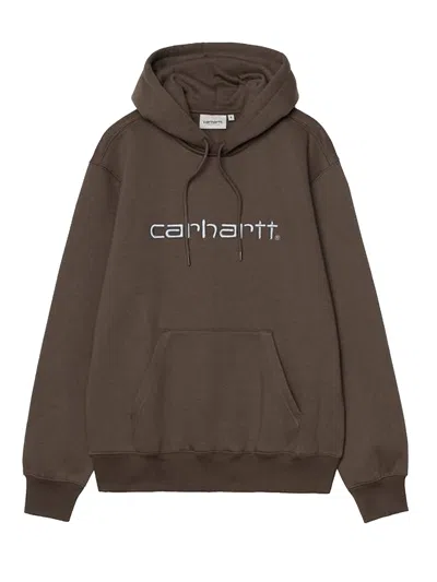Carhartt Hooded  Sweatshirt In Brown