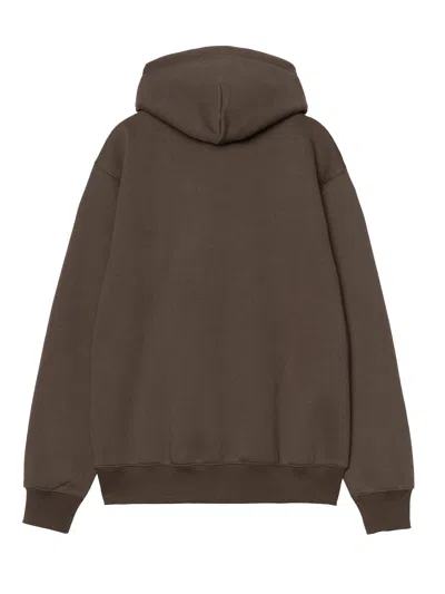 Carhartt Hooded  Sweatshirt In Brown