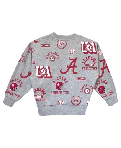 Gameday Couture Big Girls Gray Alabama Crimson Tide Always On Repeat Pullover Sweatshirt In Multi
