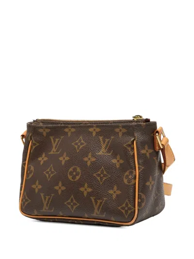 Pre-owned Louis Vuitton 2009 Monogram Viva Cite Pm Crossbody Bag In Brown