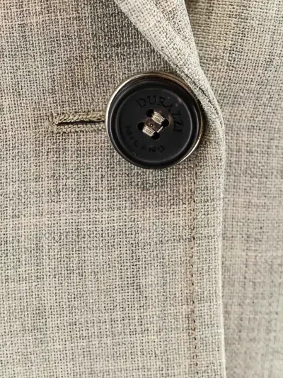 Durazzi Milano Buckle Blazer In Neutral