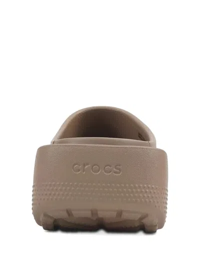 Crocs Blunt Toe Mules In Neutral