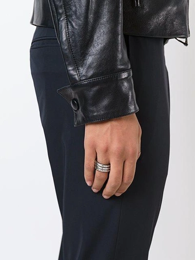 Henson Hammered Ring Set - Metallic | ModeSens