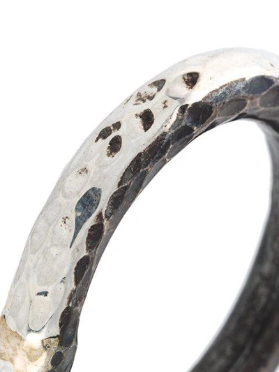 Henson Hammered Ring Set - Metallic | ModeSens