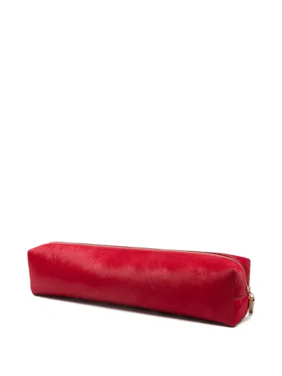 Khaite Key Pencil Clutch Bag In Red