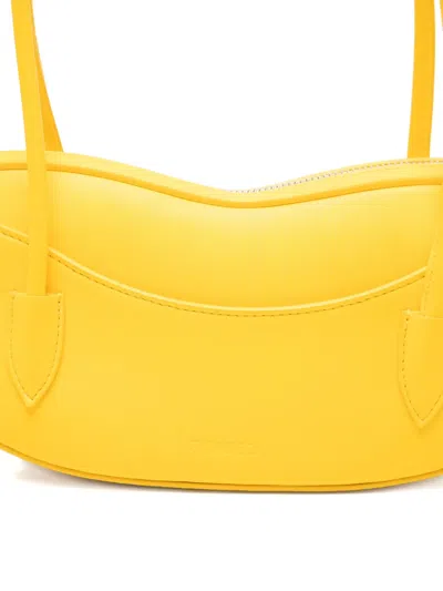 Fiorucci Lips Zip Handle Tote Bag In Yellow