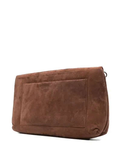 Tela Knot Detail Shoulder Bag In Brown
