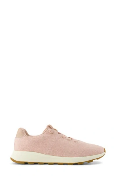 Toms Women's Trvl Lite Cabrillo Water Repellent Pale Rose Two Tone Slub And Metallic Suede Sneaker In Pink